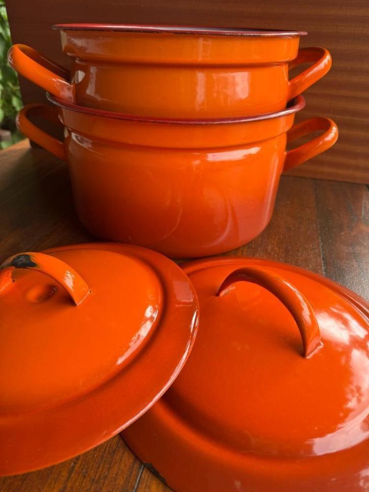DRU kookpannen terra cotta, Huis en Inrichting, Keuken | Potten en Pannen, Gebruikt, Kookpan of Snelkookpan, Overige materialen