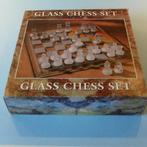 Schaakspel van glas., Een of twee spelers, Ophalen of Verzenden, Zo goed als nieuw, Reisspel