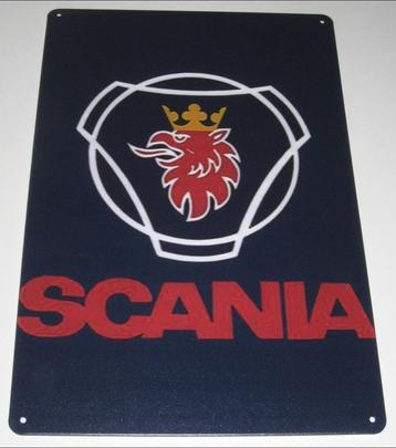 SCANIA : Metalen Bord Logo SCANIA Truck beschikbaar voor biedingen