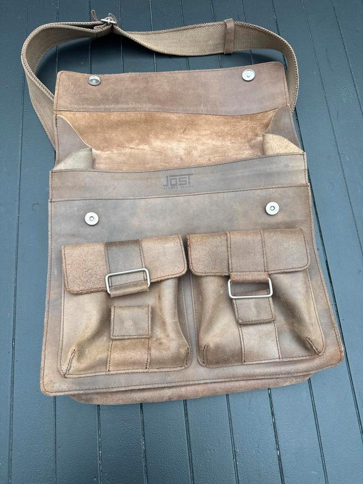 Leren tas van Jost, Sieraden, Tassen en Uiterlijk, Tassen | Rugtassen, Gebruikt, Overige merken, 25 tot 40 cm, 30 tot 45 cm, Ophalen