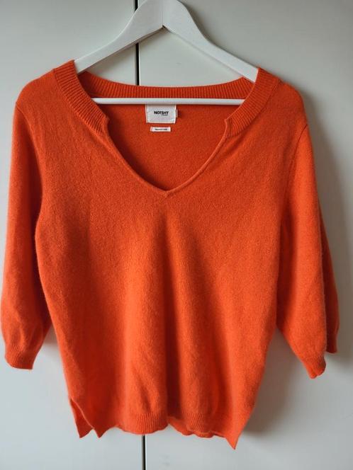 Notshy trui in 100% cashmere maat 38 in nieuwstaat., Kleding | Dames, Truien en Vesten, Zo goed als nieuw, Maat 38/40 (M), Oranje