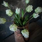 Bosje Parrot kunsttulpen "wit", Ophalen of Verzenden