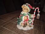 Cherished Teddies- Wolfgang, SANTA W BELLS & LANTERN SPECIAL, Ophalen, Zo goed als nieuw, Beeldje, Cherished Teddies