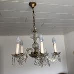 Antieke hanglamp van kristal, Huis en Inrichting, Lampen | Hanglampen, Minder dan 50 cm, Ophalen, Glas