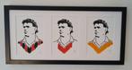 Marco van Basten (drieluik, linodruk in zwarte lijst), Oorspronkelijke maker, Verzenden, Nieuw, Schilderij