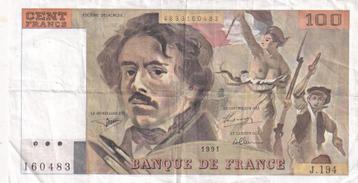 Frankrijk 100 frank 1991 beschikbaar voor biedingen