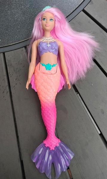 Barbie Dreamtopia - Barbiepop - Roze en paarse zeemeermin beschikbaar voor biedingen