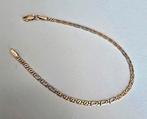 14 karaat gouden armband - witgoud & geelgoud, Ophalen of Verzenden, Zo goed als nieuw, Wit, Goud