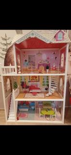 Leuk poppenhuis met accessoires - perfect cadeau!, Ophalen, Zo goed als nieuw, Poppenhuis
