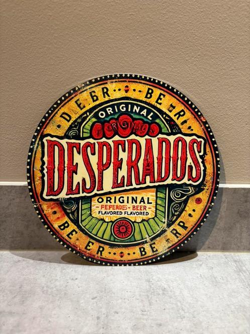 Mancave Bar Café Wanddecoratie metalen bordje Desperados, Verzamelen, Merken en Reclamevoorwerpen, Zo goed als nieuw, Reclamebord