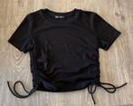 Zwart kort topje van Zara, maat S, Ophalen of Verzenden, Zo goed als nieuw, Korte mouw, Maat 36 (S)