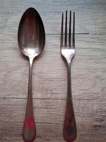 Antiek vintage oud bestek bestekset 40  beschikbaar voor biedingen