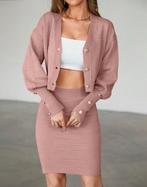Leuke set jasje met rok roze tint maat OnE size, Kleding | Dames, Huispakken, Verzenden, Zo goed als nieuw, Roze