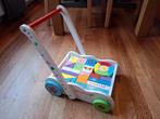 Blokken Loopwagen + vormenstoof, Ophalen, Gebruikt, Duw- of Trekspeelgoed