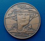 Penning Koningin Beatrix - Beatrix in Kunst, Carla Rodenberg, Postzegels en Munten, Penningen en Medailles, Verzenden, Brons, Nederland