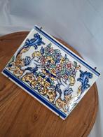 Vintage Spaanse Wandtegel met Engelen, Ophalen of Verzenden