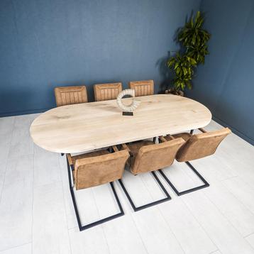 eikentafel 280 x 100 stadion eettafel, keukentafel, beschikbaar voor biedingen
