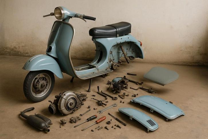 Gezocht: Loop/Sloop Motorscooter Piaggio, Vespa, Gilera,, Fietsen en Brommers, Brommeronderdelen | Algemeen, Gebruikt, Overige typen