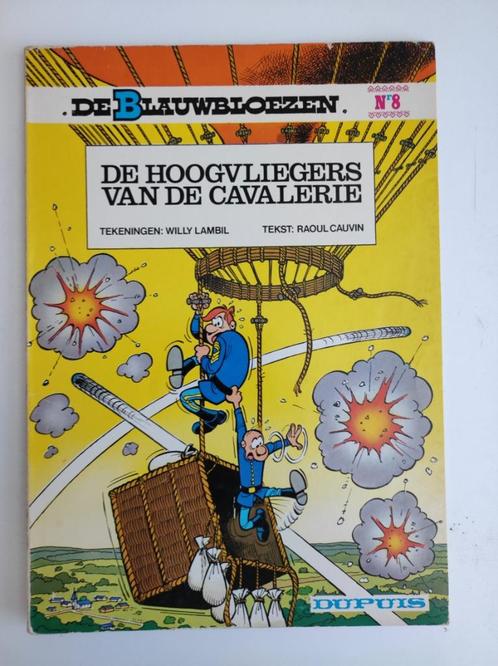 De Blauwbloezen nr 8 De Hoogvliegers van de cavalerie 1976., Boeken, Stripboeken, Gelezen, Eén stripboek, Ophalen of Verzenden