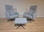 2x Eierkamp Relaxfauteuil - Grijs - Stof-Hocker-Verstelbaar, Voltastraat 21, Barneveld, Eierkamp fauteuils, trendhopper, xooon, montel, design