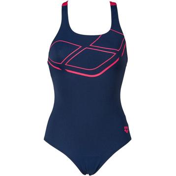 Nieuw Arena W Essentials Swim Pro Back One Piece Badpak Navy beschikbaar voor biedingen
