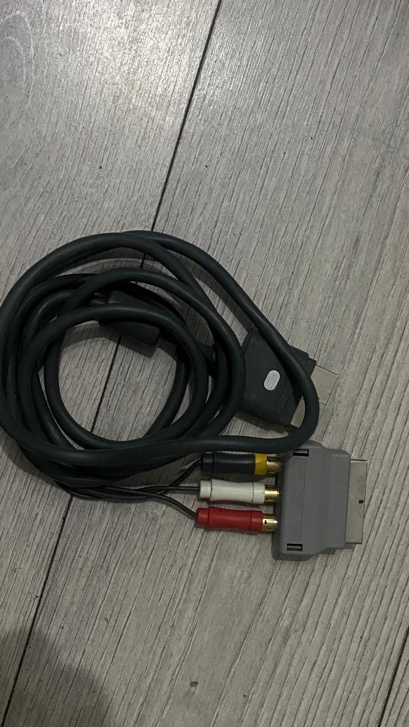 Originele Xbox 360 AV Kabel – Geel / Rood / Wit – Microsoft, Spelcomputers en Games, Spelcomputers | Xbox | Accessoires, Zo goed als nieuw