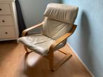 Ikea Fauteuil met Lederen Bekleding, Huis en Inrichting, Fauteuils, Ophalen, Gebruikt, 75 tot 100 cm, 50 tot 75 cm
