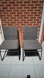 Set van twee stoelen grijs, Ophalen, Twee, Zo goed als nieuw, Stof