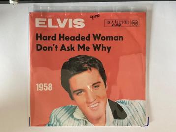 ELVIS PRESLEY: HARD HEADED WOMAN -DON'T ASK ME WHY VG beschikbaar voor biedingen