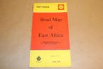 Shell Road Map of East Africa - Circa 1965, Ophalen of Verzenden, Zo goed als nieuw, 1800 tot 2000, Landkaart