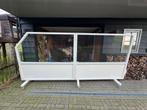 Windscherm 380 x 180 glas, Ophalen, Gebruikt, 200 cm of meer, 150 tot 200 cm