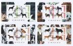 Dogs, Honden - Burundi 2010 - gestempeld used, 4 blokjes b, Verzenden, Gestempeld, Dier of Natuur