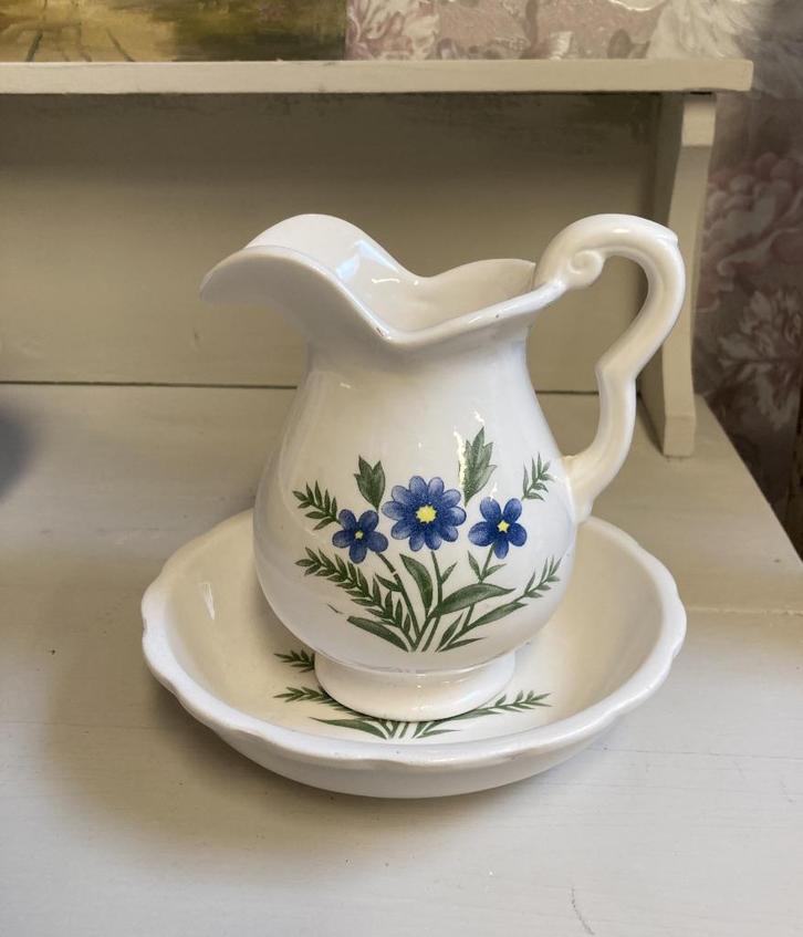 Brocante aardewerk lampetstel - klein, Huis en Inrichting, Woonaccessoires | Overige, Gebruikt, Ophalen of Verzenden