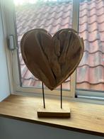 groot houten  hart op voet, Ophalen, Zo goed als nieuw