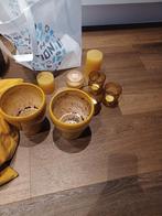 Okergeel woonaccessoires, Ophalen of Verzenden, Zo goed als nieuw, Overige materialen, Minder dan 25 cm