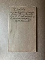 Bonnenboekje interneringskamp Nederlands-Indië, Ophalen of Verzenden, Nederland, Embleem of Badge