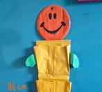 retro vintage VINYL ORGANIZER SMILEY met 6 zakken >ophangen<, Ophalen of Verzenden