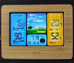 Draadloos Digitaal Weerstation Merk FanJu Type FJ3373 hout, Audio, Tv en Foto, Weerstations en Barometers, Ophalen of Verzenden