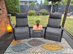 4x JYSK VONGE Lounge Tuinstoelen Anthracite Grey Relaxstoel, Ophalen, Zo goed als nieuw, Aluminium