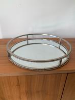 Ronde spiegel dienblad - 37 cm, Ophalen of Verzenden, Zo goed als nieuw, Rond, Metaal