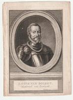 Louis van Boisot admiraal van Zeeland gravure Houbraken, Antiek en Kunst, Verzenden