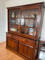 buffetkast/ vitrinekast/kast/koloniaal/hout, Huis en Inrichting, Kasten | Buffetkasten, Ophalen, Zo goed als nieuw, 25 tot 50 cm