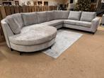 Hoekbank XL 390x252 Grijs/Taupe Direct/Leverbaar E-7282, Huis en Inrichting, Hout, #Hoekbank#Loungebank#Banken#Hoebanken#Bankstellen