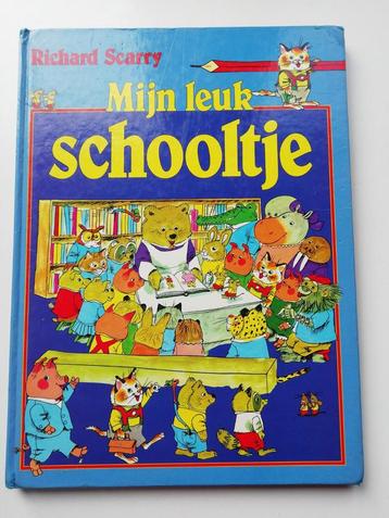 Leuk educatief boek van Richard scarry mijn schooltje  beschikbaar voor biedingen