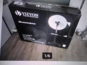 IN DOOS  GROTE VLOER VENTILATOR /STATIEFVENTLATOR beschikbaar voor biedingen