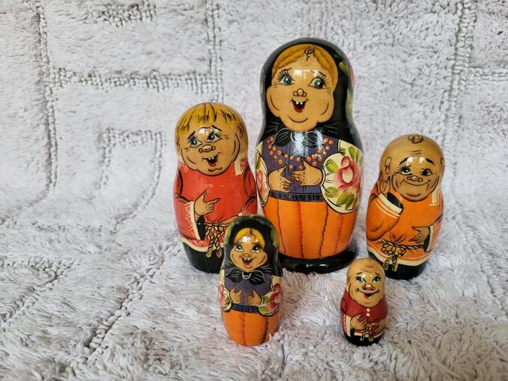 Vrolijke Matroesjka, 5 delig, Verzamelen, Poppetjes en Figuurtjes, Ophalen of Verzenden
