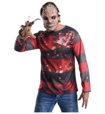 Halloween Freddy Grueger + masker outfit mt M beschikbaar voor biedingen