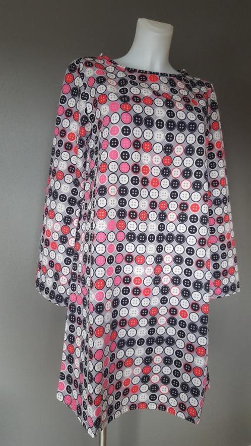 jurk Save the Queen - NIEUW! - knoopjesprint - wijd - M/L, Kleding | Dames, Jurken, Nieuw, Maat 38/40 (M), Overige kleuren, Boven de knie