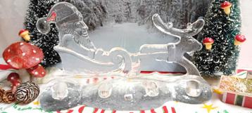 Kosta Boda Kerstman met Rendier - Glas beschikbaar voor biedingen