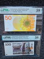 100 gulden de ruiter en 50 gulden zonnebloem, Ophalen of Verzenden, 50 gulden